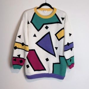Esprit Vtg Colour Bloc Sweater